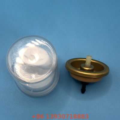 Válvula de mousse para cabello de aerosol invertido de aluminio dorado para una aplicación precisa