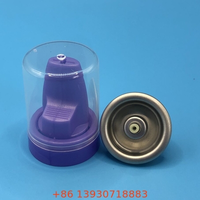 Válvula de mousse para cabello de aerosol invertido de aluminio dorado para una aplicación precisa