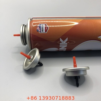 Butanos de gas de plástico de color rojo Gas lighter válvula de reabastecimiento de metal y el plástico de la junta interna