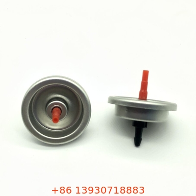 Válvula de gas de butano de plástico rojo para reabastecimiento universal de encendedores