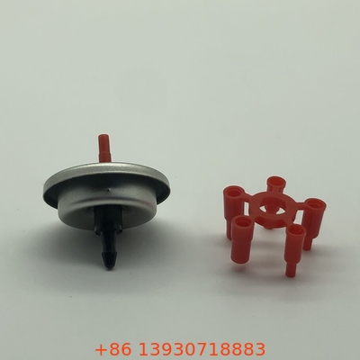 Válvula de gas de butano de plástico rojo para reabastecimiento universal de encendedores