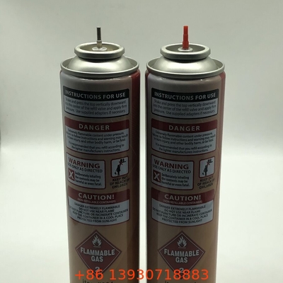 Válvula de encendedor de gas ergonómico invertido de acero inoxidable de resorte de butano rojo rellenable