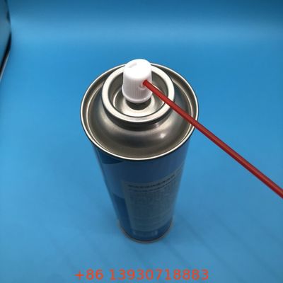 Válvula de limpiador de carburador en aerosol de alta presión con construcción resistente a químicos para operación de 360 grados