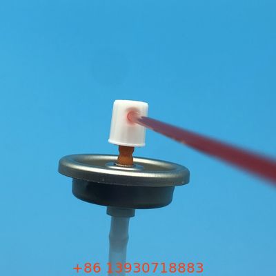 Válvula de aerosol para limpiador de carburador con chorro concentrado de alta presión, construcción resistente a químicos y funcionamiento de 360 grados