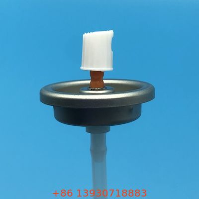 Válvula en aerosol para limpiador de carburadores diseñada para fórmulas de disolventes para limpiadores de carburadores