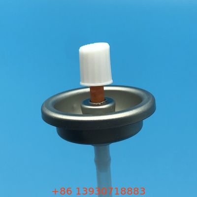 Válvula de aerosol para productos de limpieza de carburadores con solventes de limpieza fuertes