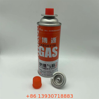 Canister de gas de butano para gas más ligero y pared recta