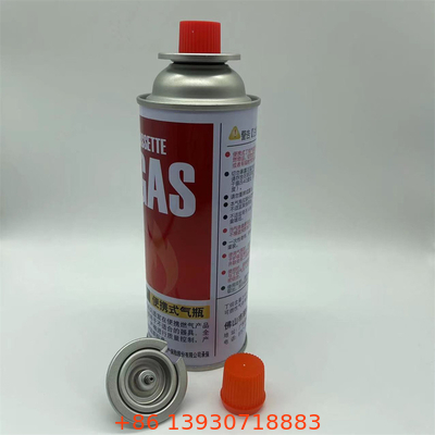 Canister de gas de butano para gas más ligero y pared recta
