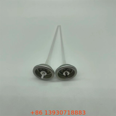 Válvula de aerosoles de aluminio con patrón de pulverización de niebla en velocidades de 50-200 mcl