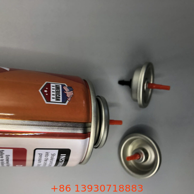 Válvula de reabastecimiento de encendedor de gas Buna Junta interna y carcasa invertida para un funcionamiento sin problemas