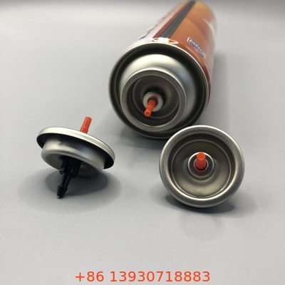 Válvula de reabastecimiento de gas recargable con base de gas de butano de plástico Color rojo