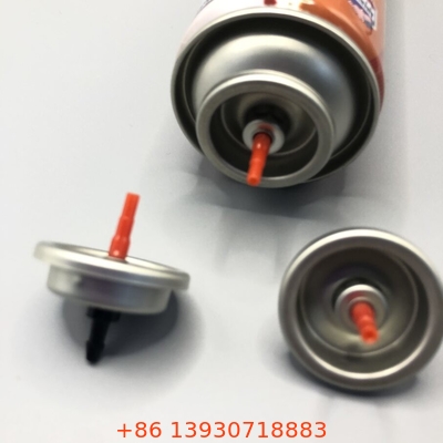 Válvula de reabastecimiento de encendedor de gas ergonómico de plástico butano Gas de tallo de color rojo para una larga duración