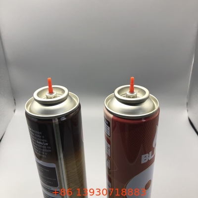 Válvula de reabastecimiento de lámparas de gas de copa de montaje de ambos lados para reabastecimiento de gas de lámparas de butano universales