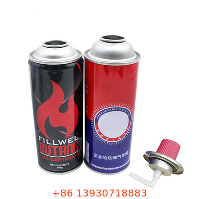 Contenedor de gas de butano de pared recta para cartucho de gas de butano de commodity Orange Etc en el mejor