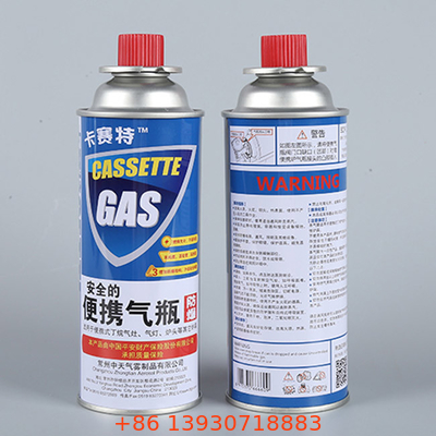 Gas Butano Gas y gas más ligero Contenido del envase de la placa de estaño 1 x recipiente de gas de butano