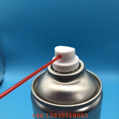 Válvula de lubricante WD-40 que proporciona un rocío en abanico uniforme o un chorro dirigido