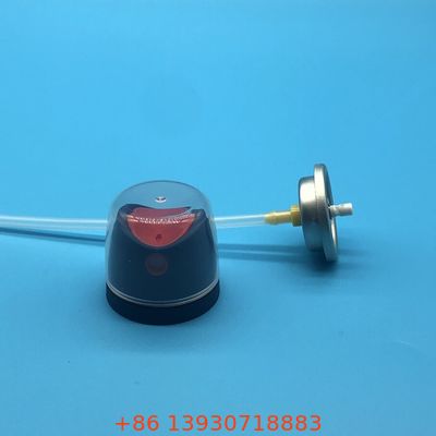 Válvula de pulverización corporal de desodorante con construcción de metal resistente a fugas