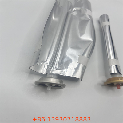 Capacidad personalizada Bolsa de válvulas de plata Aerosol para envases de cilindros a presión
