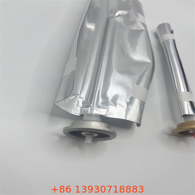 Capacidad personalizada de la válvula de bolsa de aerosoles de plata -20-60°C Presión del cilindro respetuosa con el medio ambiente