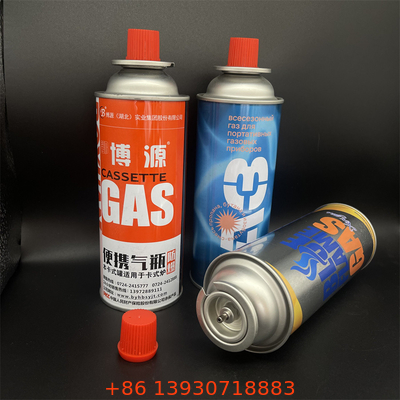 Cargador de combustible de butano para estufas y calentadores portátiles.