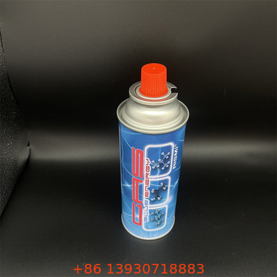 Un contenedor de gas portátil y ligero para el exterior, ideal para acampar y viajar en mochila