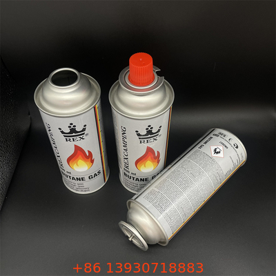 Un contenedor de gas portátil y ligero para el exterior, ideal para acampar y viajar en mochila