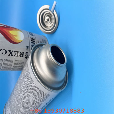 Portable Butane Gas Stove Valve with a High-Visibility Red Protective Cap