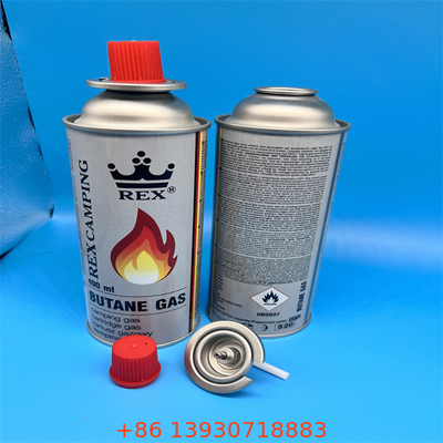 Contenedor de gas de butano recargable de primera calidad para cocinar al aire libre y estufas portátiles con válvula de seguridad a prueba de fugas
