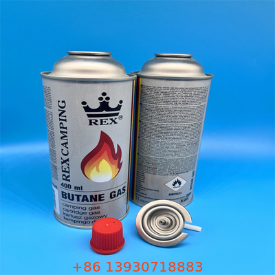 Contenedor de gas de butano recargable de primera calidad para cocinar al aire libre y estufas portátiles con válvula de seguridad a prueba de fugas
