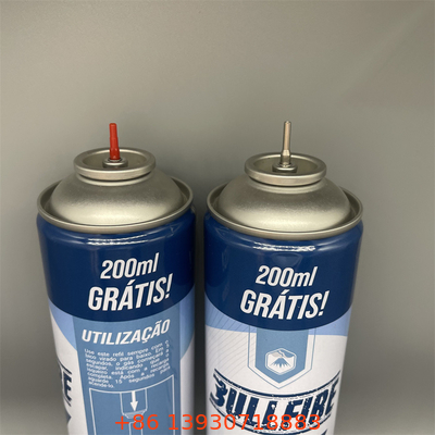 Tipo de gas compatible con encendedor de cigarrillos Butano Válvula de encendedor de gas recargable