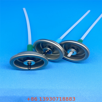 Válvula de aerosoles medida en plata de aluminio con un control preciso de la velocidad de rociado de 50-200 mcl