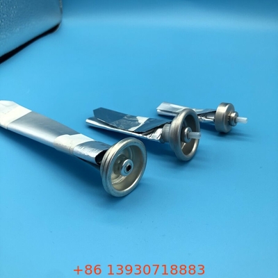Bolsa de válvula de cilindro de plata personalizada aerosoles con tecnología a prueba de fugas