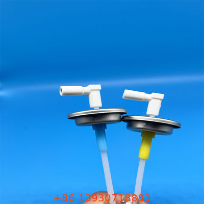 Una válvula de aerosoles de dosis medida de una pulgada para una dosificación exacta y constante