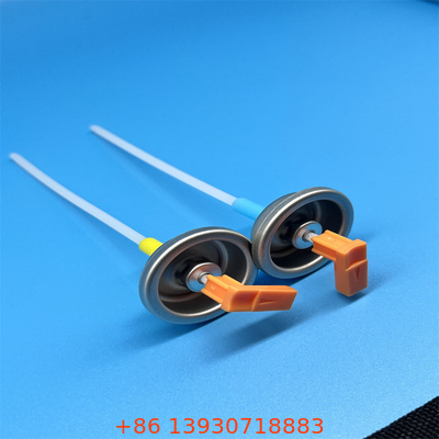 Válvula de aerosoles universal medido velocidad de rociado 50-200mcl sello de gasket Actuador de plata muestras gratuitas