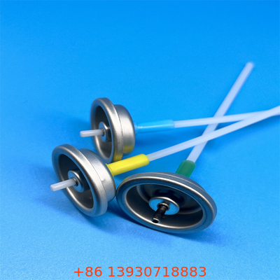 Válvula de aerosoles de un solo uso con velocidad de rociado medido 50/75/100/120/150/200mcl con cuerpo de aluminio y sello de junta
