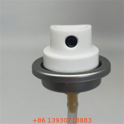 Válvula de pulverización antitranspirante compacta conforme a la TSA con actuador para cuidado personal de tamaño de viaje con diseño a prueba de fugas estable a presión