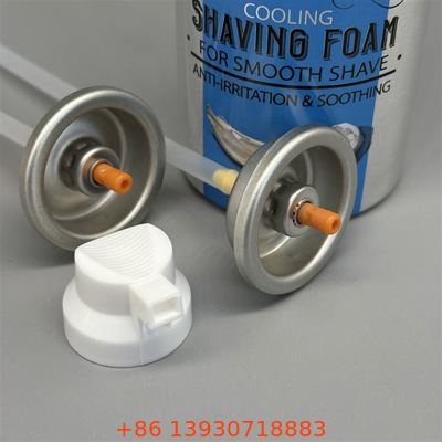 Válvula de espuma de afeitar de lujo para piel sensible con distribución suave