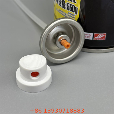 Válvula de limpieza de espuma compacta para viajeros con diseño a prueba de fugas