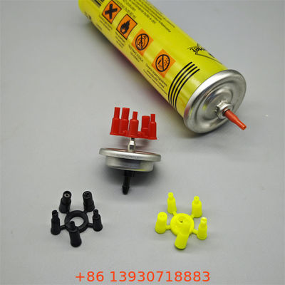 Válvula de recarga de gas para encendedores de alto rendimiento con adaptador para uso intensivo y alta tolerancia a la presión