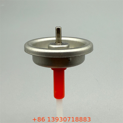 Válvula metálica de una pulgada con medidor para control de precisión de dispensación de aerosoles para latas de spray