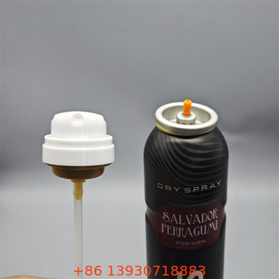 Válvula de pulverización corporal de desodorante hipoalergénico para formulaciones probadas por dermatólogos con sellos libres de fragancias y niebla suave