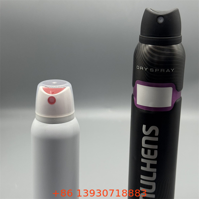 Válvula de spray corporal de desodorante de alta gama para cosméticos de lujo con detalles metálicos y tecnología de micro-nebulización