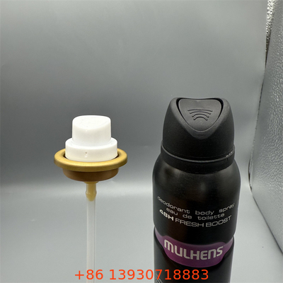 Válvula de pulverización corporal de desodorante sostenible para productos naturales con materiales ecológicos