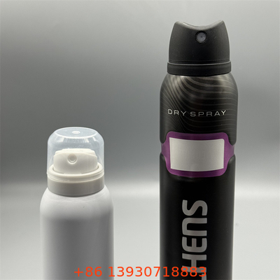 Válvula de pulverización corporal de desodorante compacta para tamaños de viaje compatibles con la TSA con tapa flexible a prueba de fugas y bloqueo de 0,5s