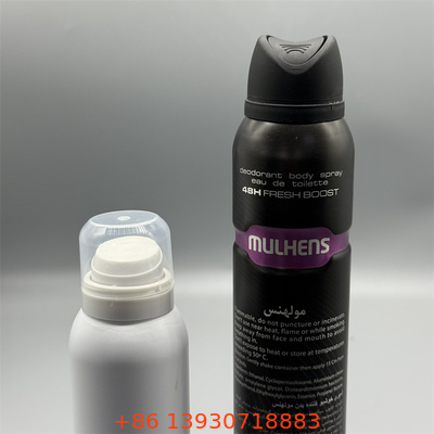 Válvula de pulverización corporal de desodorante sostenible para productos naturales con materiales ecológicos
