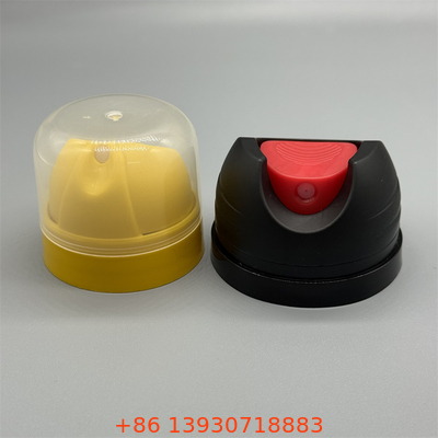 Válvula de pulverización corporal de desodorante compacta para tamaños de viaje compatibles con la TSA con tapa flexible a prueba de fugas y bloqueo de 0,5s
