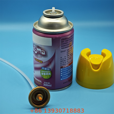 Válvula de aerosol para ambientador de aire a prueba de niños para productos de fragancia para el hogar con sistema de dispensación a prueba de manipulaciones