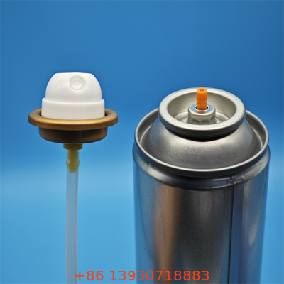 Válvula de refrescador de aire con aerosoles de pulverización sostenible para sistemas de reabastecimiento de hospitalidad con control de bajas emisiones