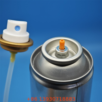 Válvula de refrescador de aire con aerosoles de pulverización sostenible para sistemas de reabastecimiento de hospitalidad con control de bajas emisiones