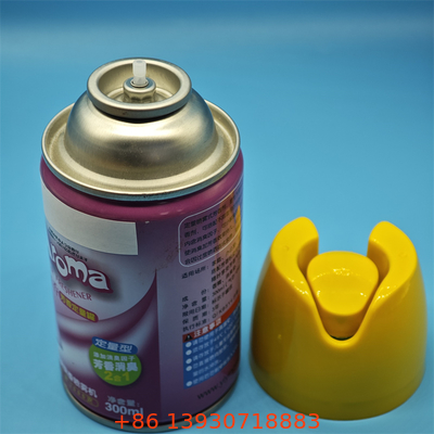 Válvula de refrescador de aire con aerosoles de pulverización sostenible para sistemas de reabastecimiento de hospitalidad con control de bajas emisiones